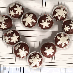 gif snowflake homemade cupcake love